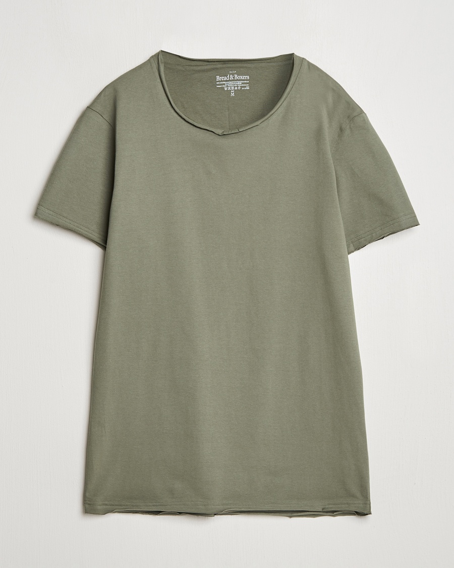 Herren | Kleidung | Bread & Boxers | Crew Neck Relaxed T-Shirt Khaki Green