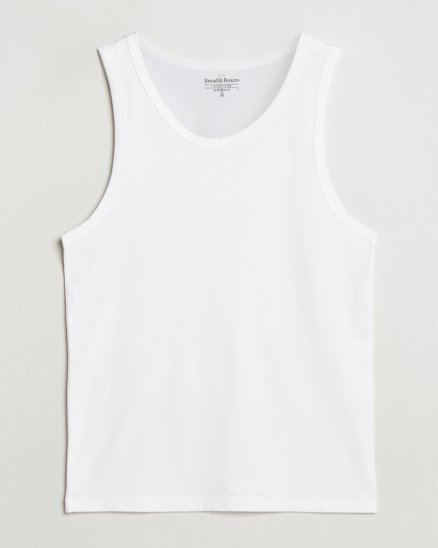 Bread & Boxers Relaxed Tank Top White – Weiß
