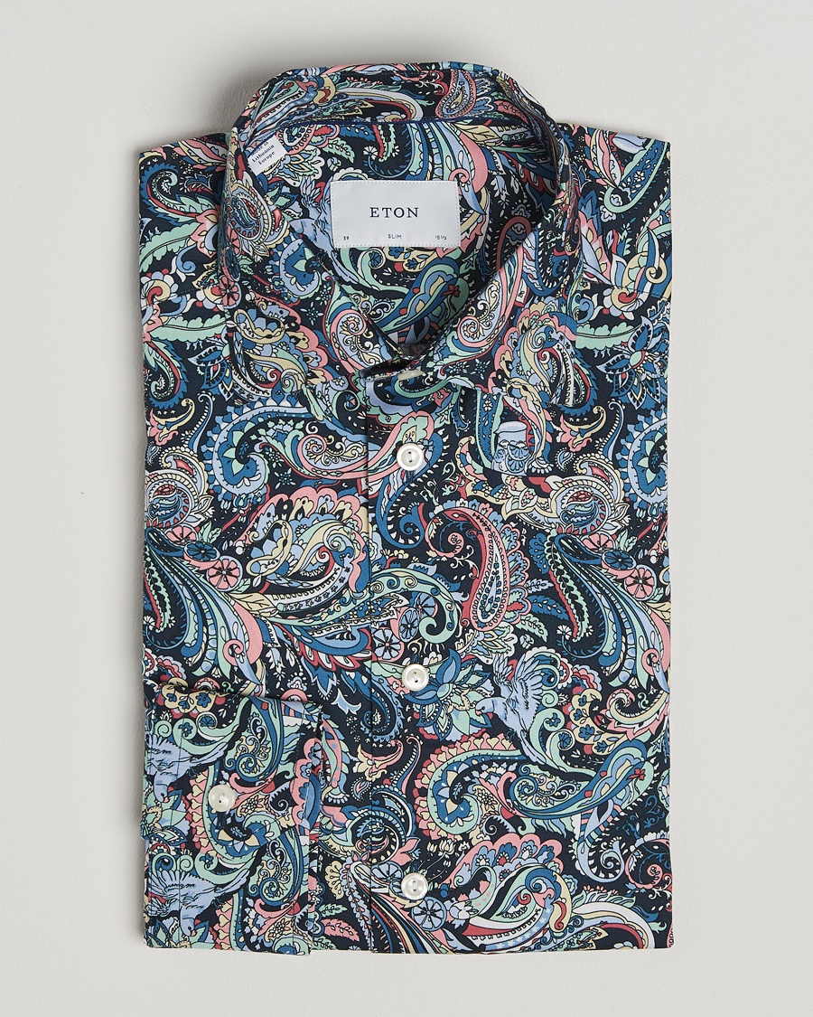 Herren | Formelle Hemden | Eton | Slim Fit Signature Twill Printed Shirt Multi