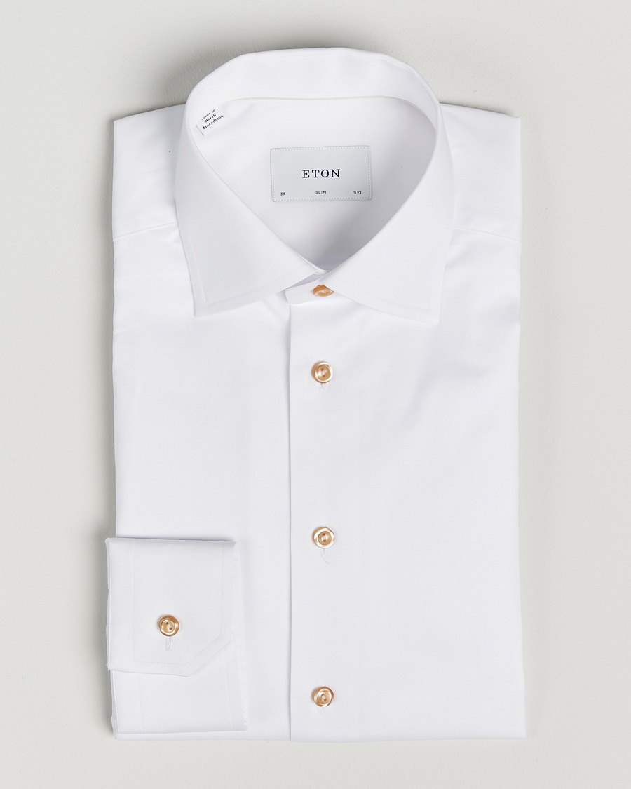 Herren | Formelle Hemden | Eton | Slim Fit Signature Twill Shirt White