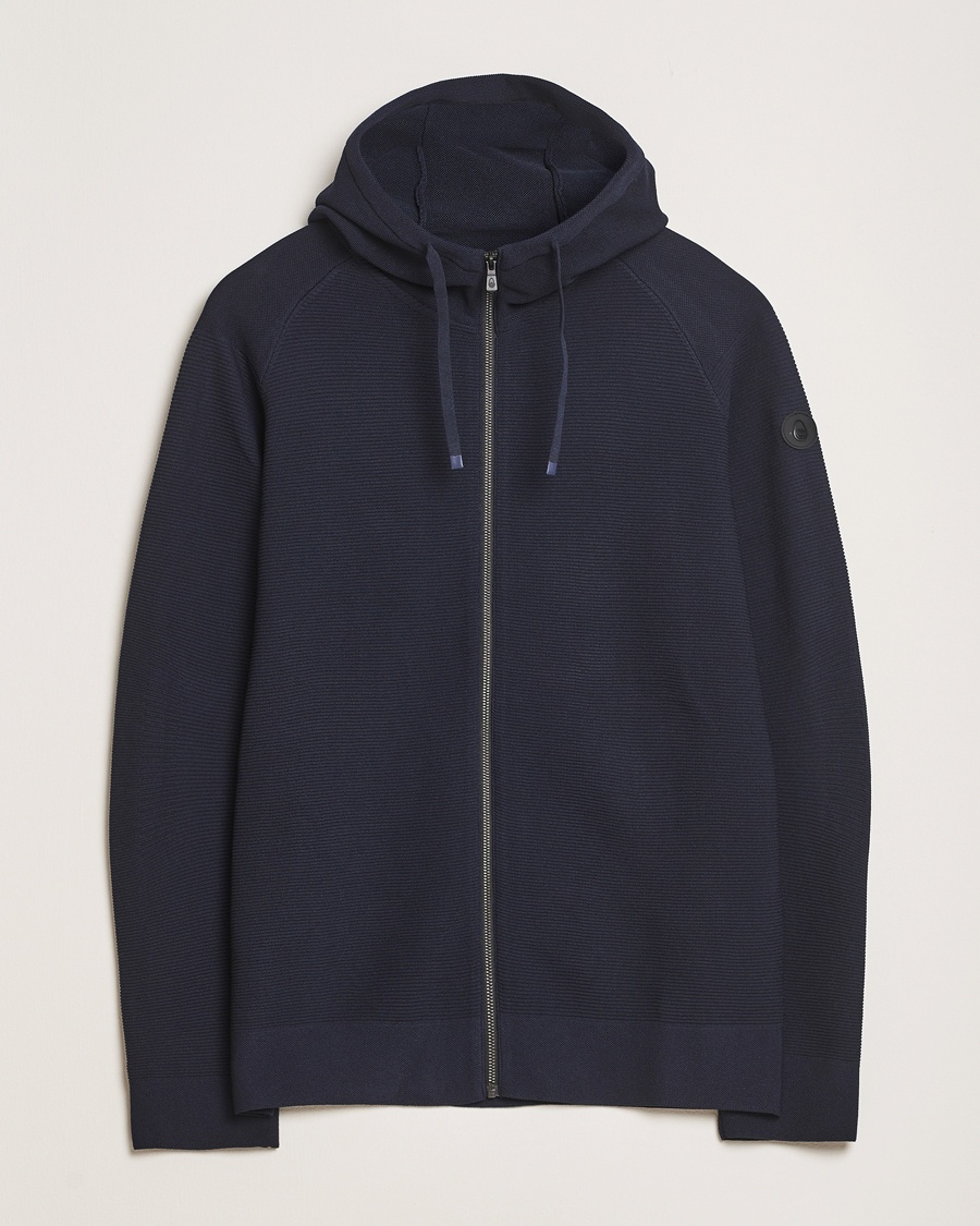 Sail Racing Element Seamless Hooded Full Zip Dark Navy – Blau