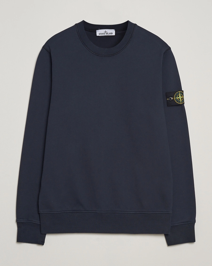 Herren | | Stone Island | Garment Dyed Fleece Sweatshirt Navy Blue