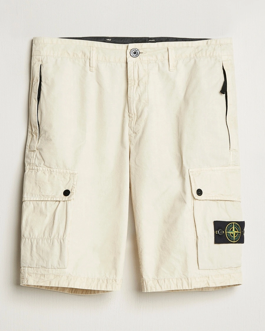 Herren | Cargoshorts | Stone Island | Brushed Cotton Canvas Cargo Shorts Sand