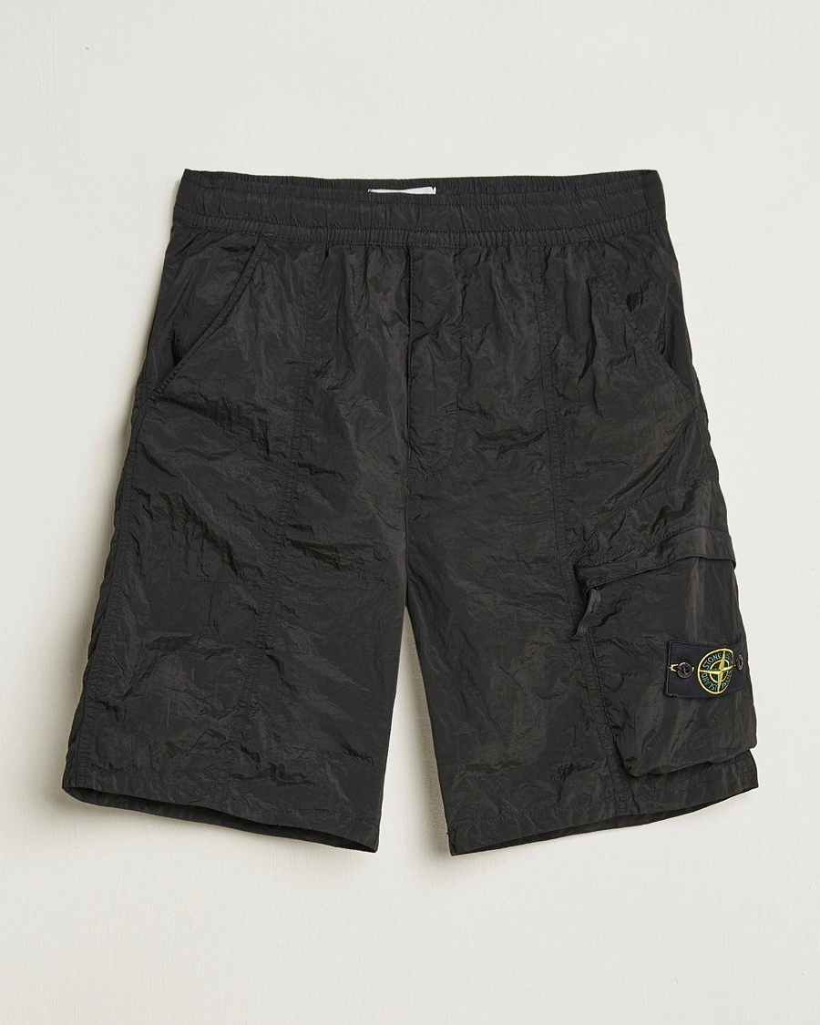 Herren | Cargoshorts | Stone Island | Nylon Metal Drawstring Cargo Shorts Black