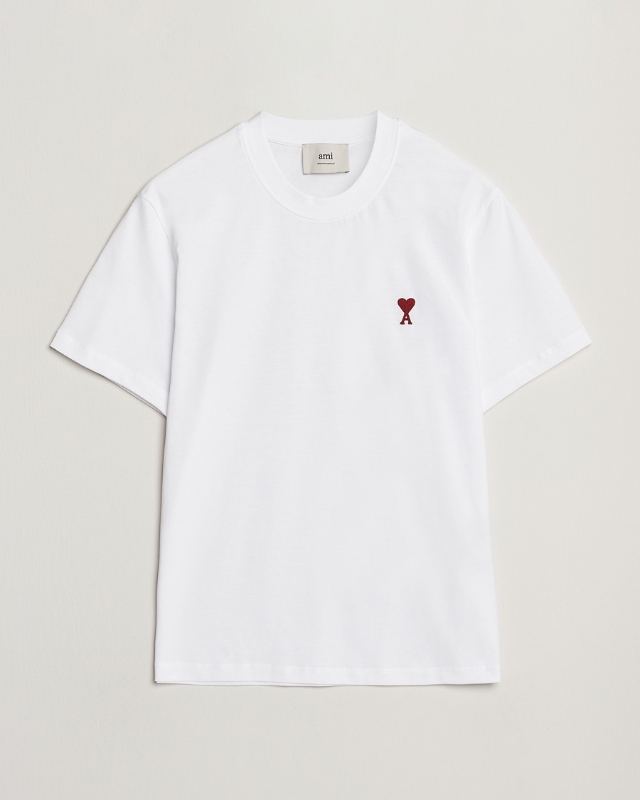 Herren | Weiße T-Shirts | AMI | Heart Logo T-Shirt White