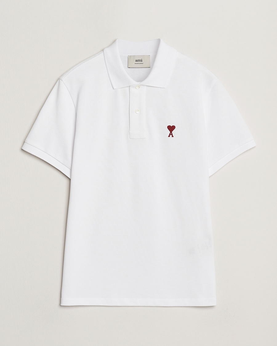 Herren | Business & Beyond | AMI | Heart Logo Polo White