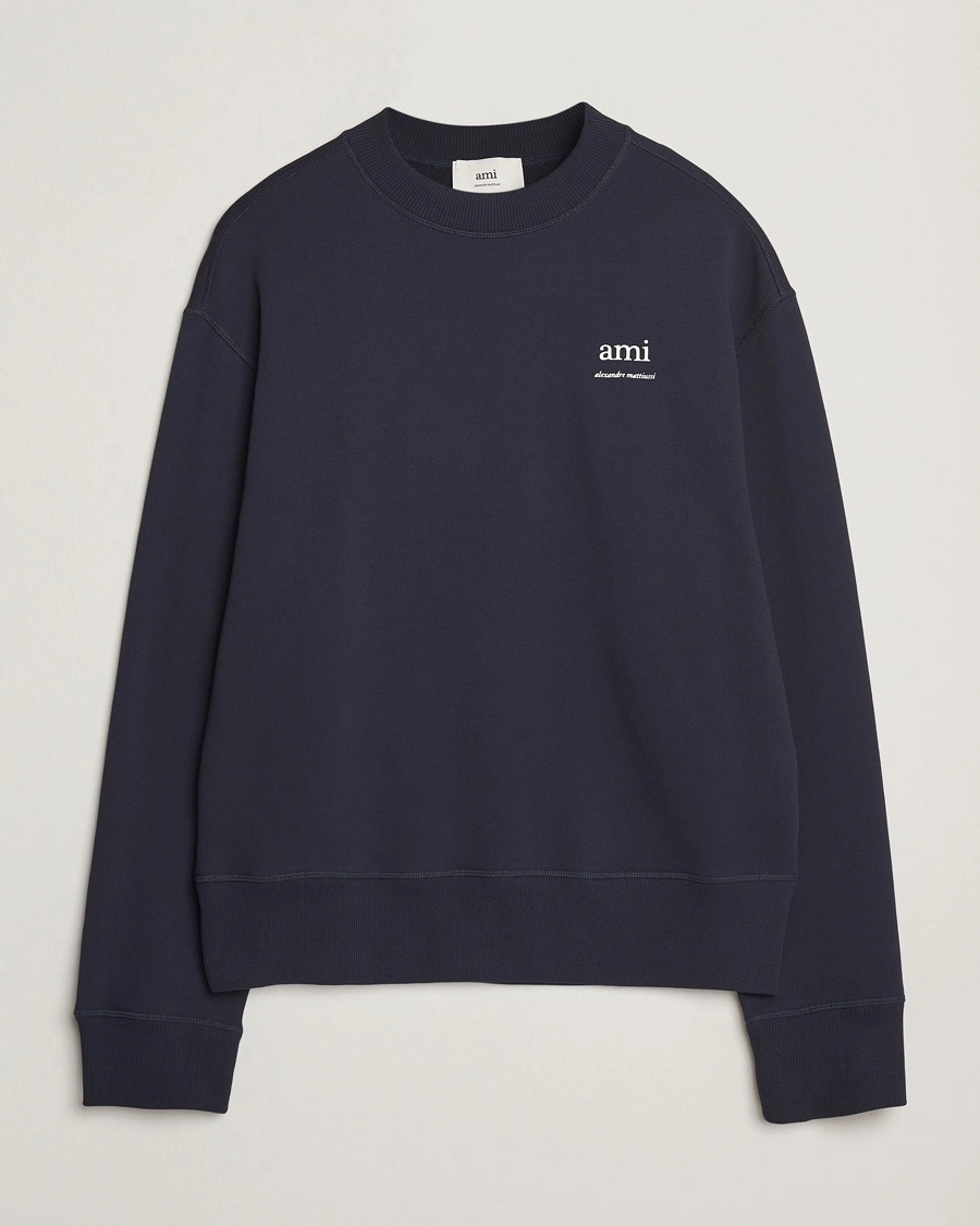 Herren | Sweatshirts | AMI | Logo Sweatshirt Navy Blue