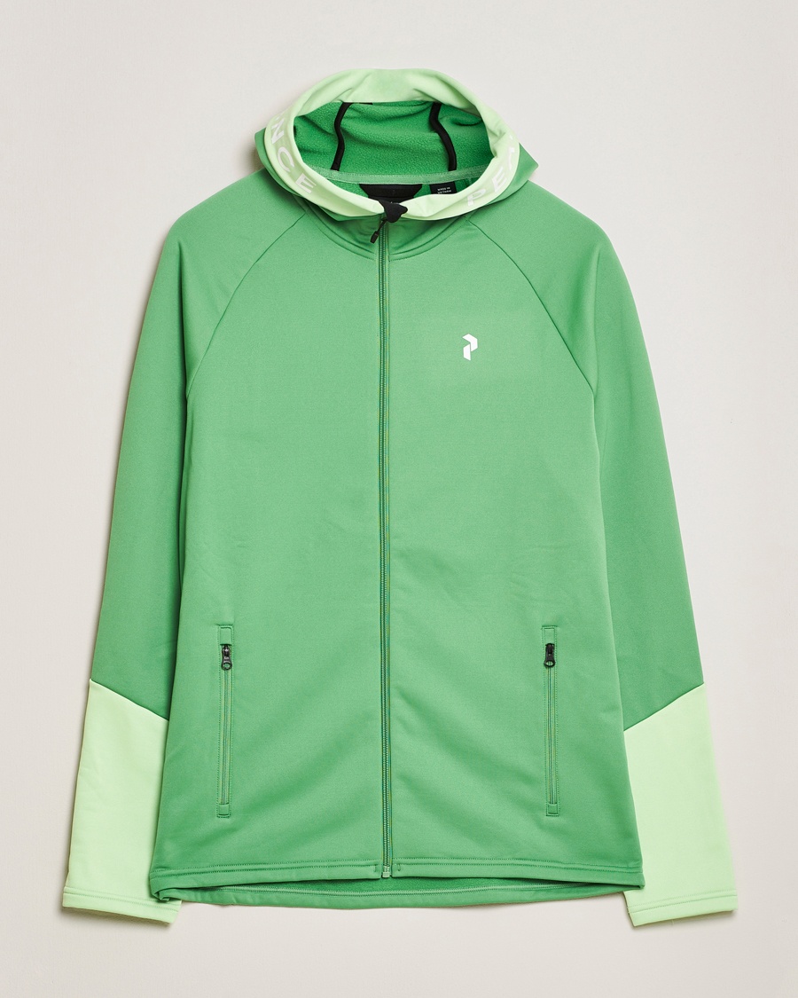 Herren | Peak Performance | Peak Performance | Rider Hooded Full Zip Peppermint/Vivid Green