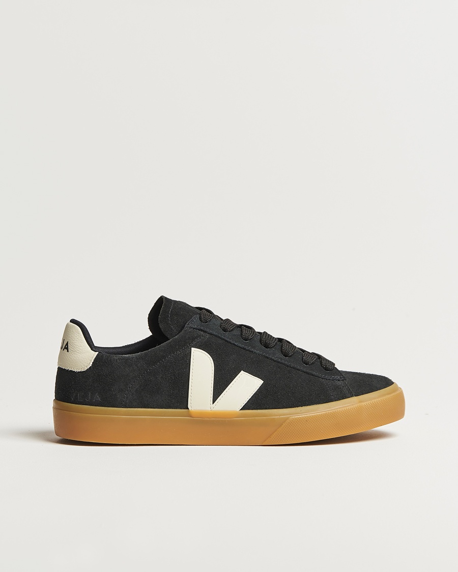 Herren | Schwarze Sneakers | Veja | Campo Bold Suede Sneaker Black Pierre