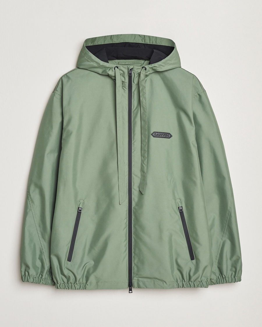 Herren | Funktionsjacken | Lanvin | Hooded Windbreaker Sage Green