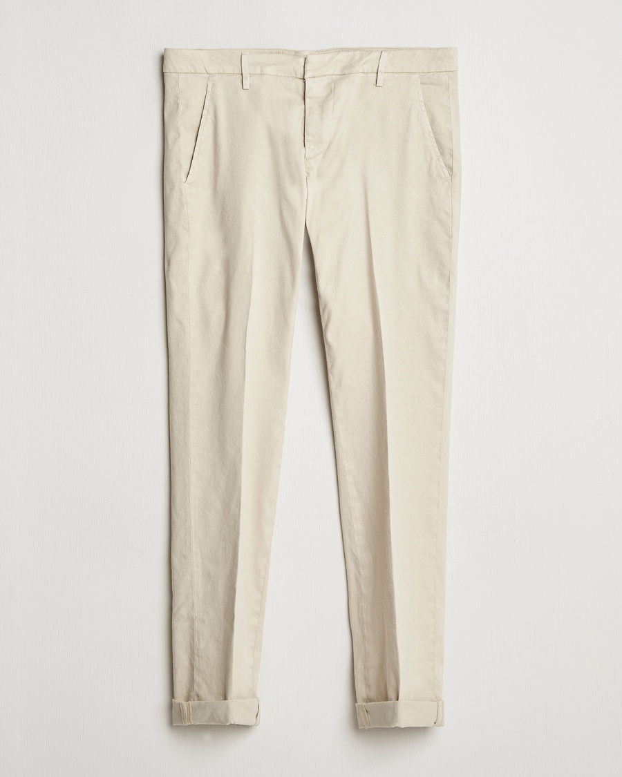 Herren | Dondup | Dondup | Gaubert Linen Stretch Chinos Ecru