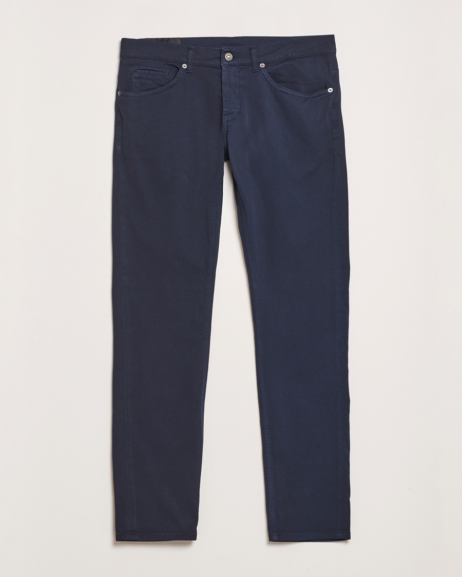 Herren | Dondup | Dondup | George Gabardine 5-Pocket Pants Navy