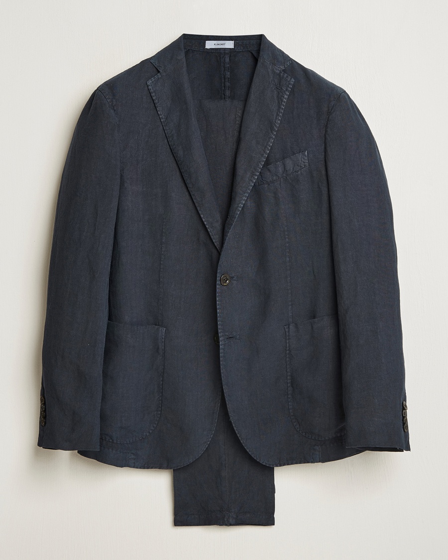 Herren | | Boglioli | K Jacket Linen Suit Navy