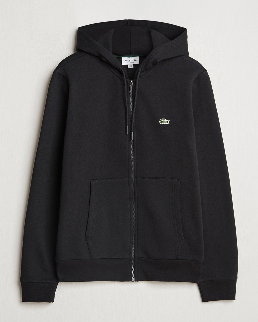 Lacoste Full Zip Hoodie Black – Schwarz