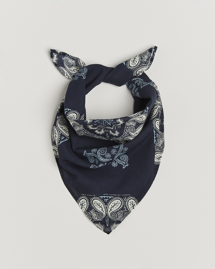 Herren | Tücher | Nudie Jeans | Ingrid Paisley Bandana Navy