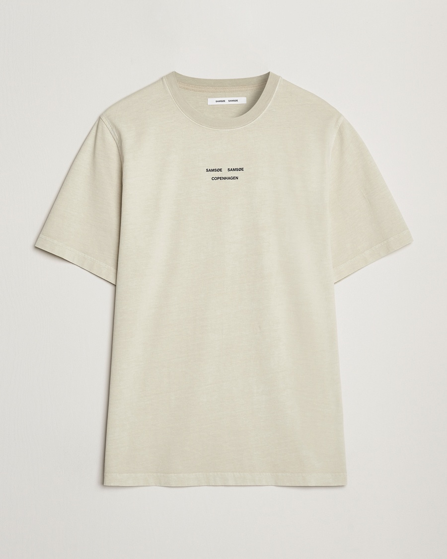 Herren | Business & Beyond | Samsøe Samsøe | Marcus Center Logo T Crew Neck T-Shirt Moonstruck