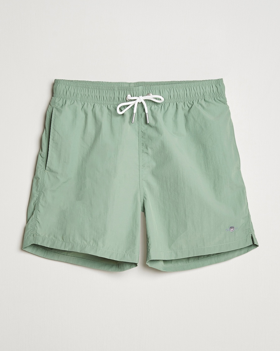 Herren | Business & Beyond - Casual | GANT | Basic Swimshorts Kalamata Green