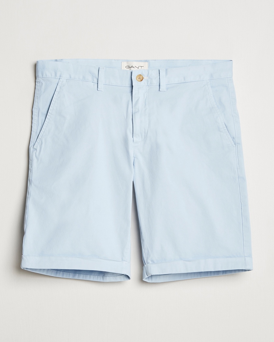 Herren | Chinoshorts | GANT | Regular Sunfaded Shorts Fresh Blue