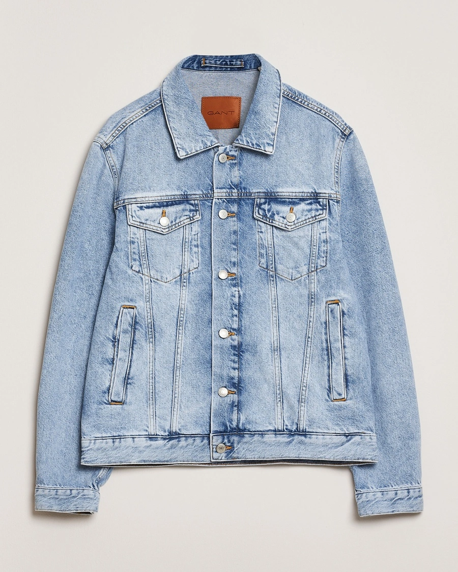 Herren | Jacken | GANT | Denim Jacket Light Blue Vintage