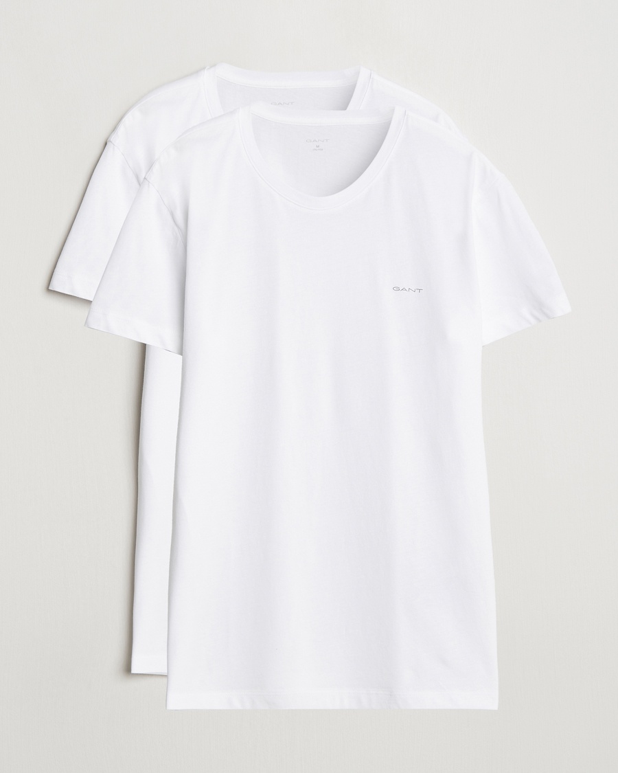 Gant 2-Pack Crew Neck T-Shirt White – Weiß