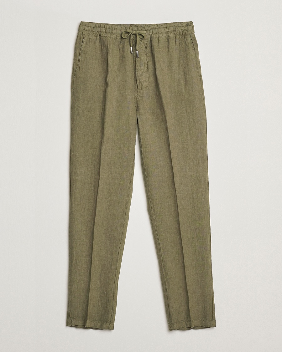 Herren | Leinenhosen | Altea | Linen Drawstring Pants Military