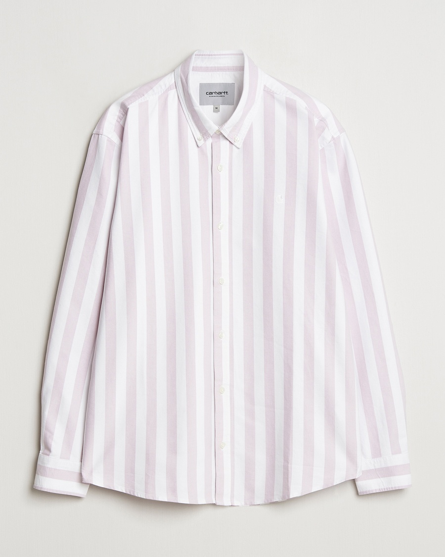 Herren | Treue-Rabatt für Stammkunden | Carhartt WIP | Dillon Striped Oxford Shirt Hortensia/White