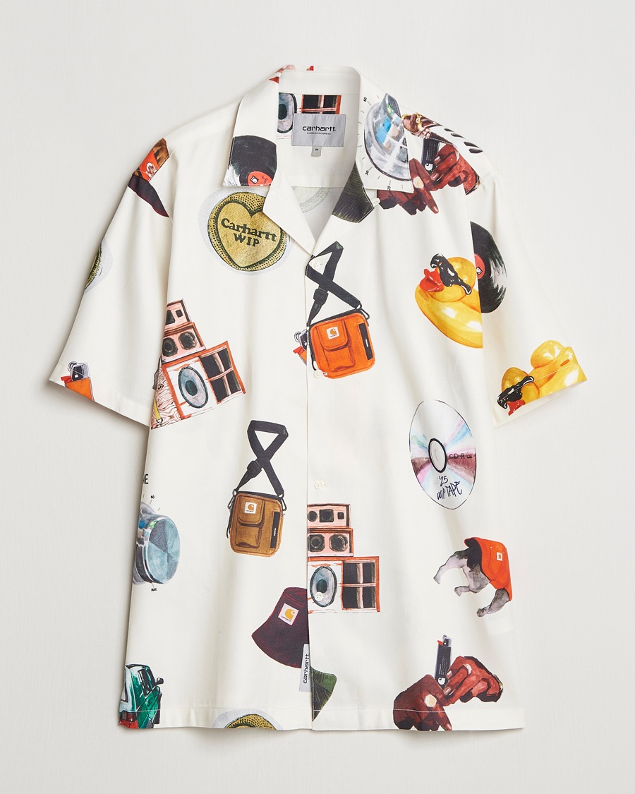 Herren | Kurzarmhemden | Carhartt WIP | Jacob Rochester Printed Shirt White
