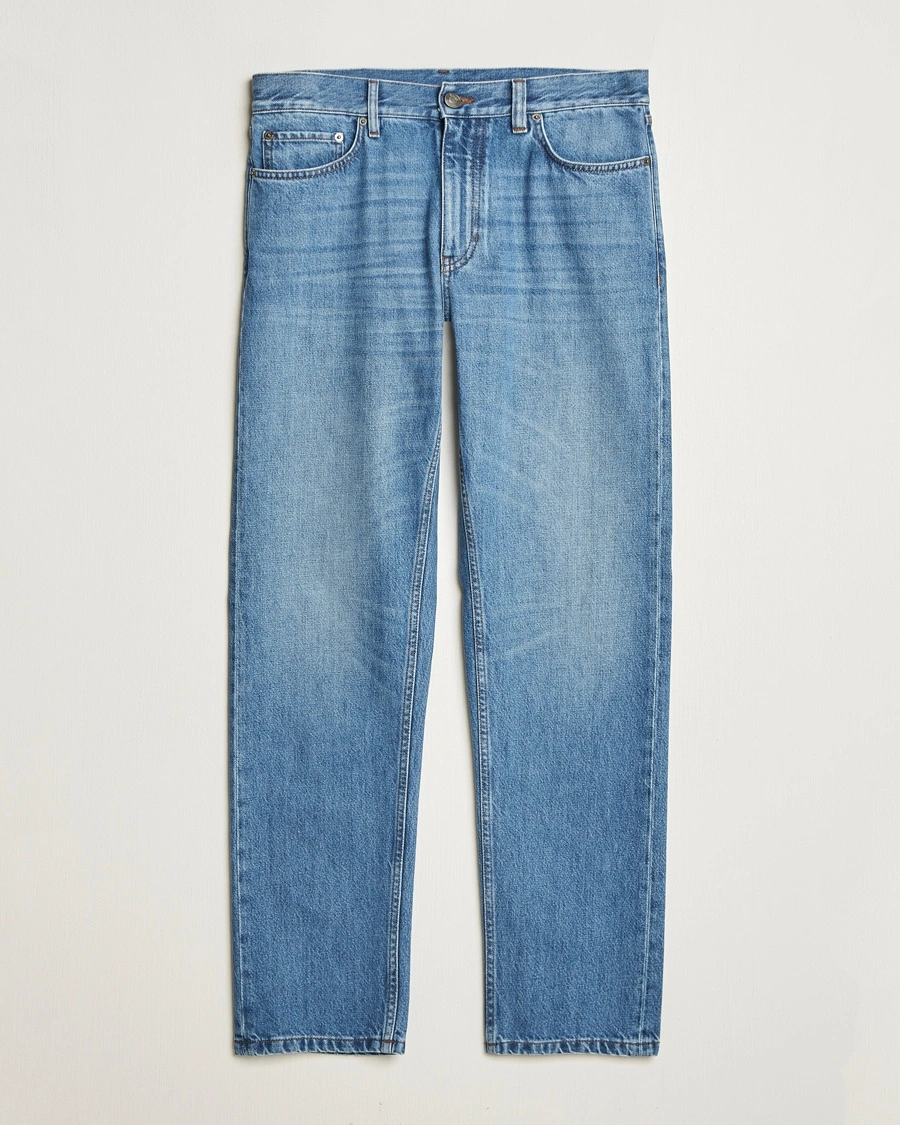 Herren | Straight leg | Zegna | 5-Pocket Denim Jeans Medium Blue Wash