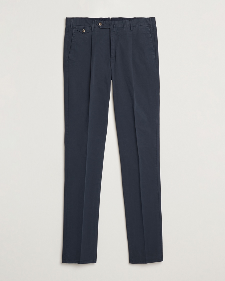 Herren | Smart Casual | PT01 | Gentleman Fit Cotton/Stretch Trousers Navy