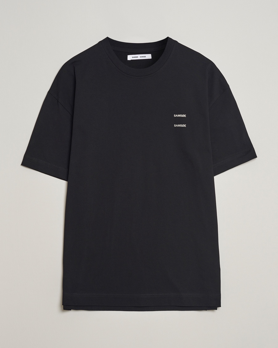 Herren | Business & Beyond | Samsøe Samsøe | Joel Organic Cotton T-Shirt Black