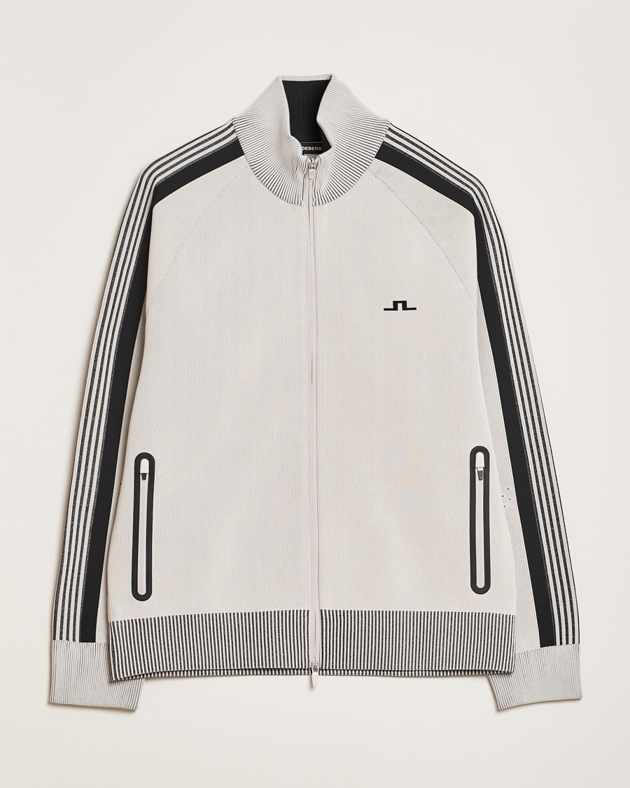 Herren | Casual Jacken | J.Lindeberg | Max Tech Knit Track Jacket Moonbeam