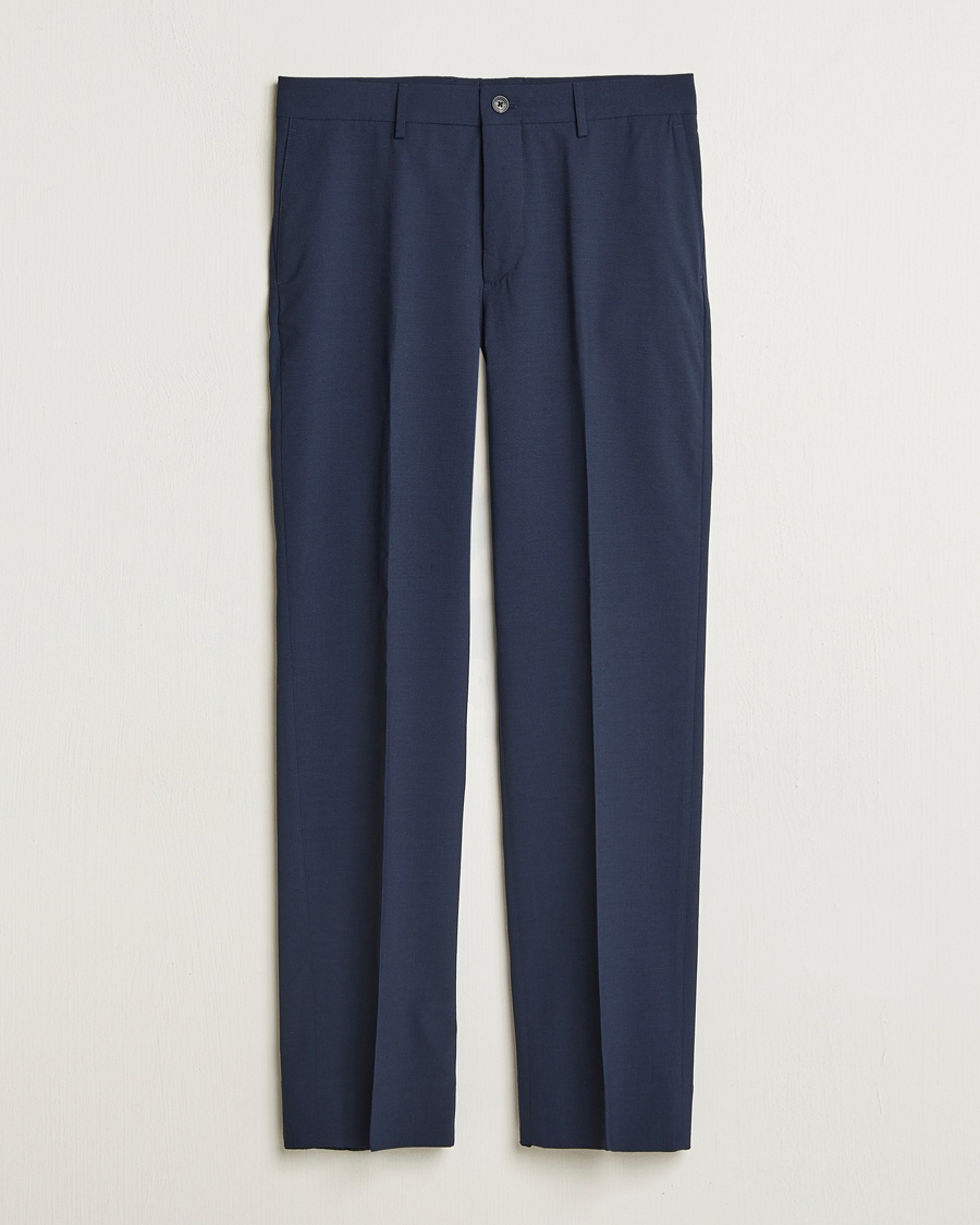 Herren | J.Lindeberg | J.Lindeberg | Gabi Drape Wool Pants Navy