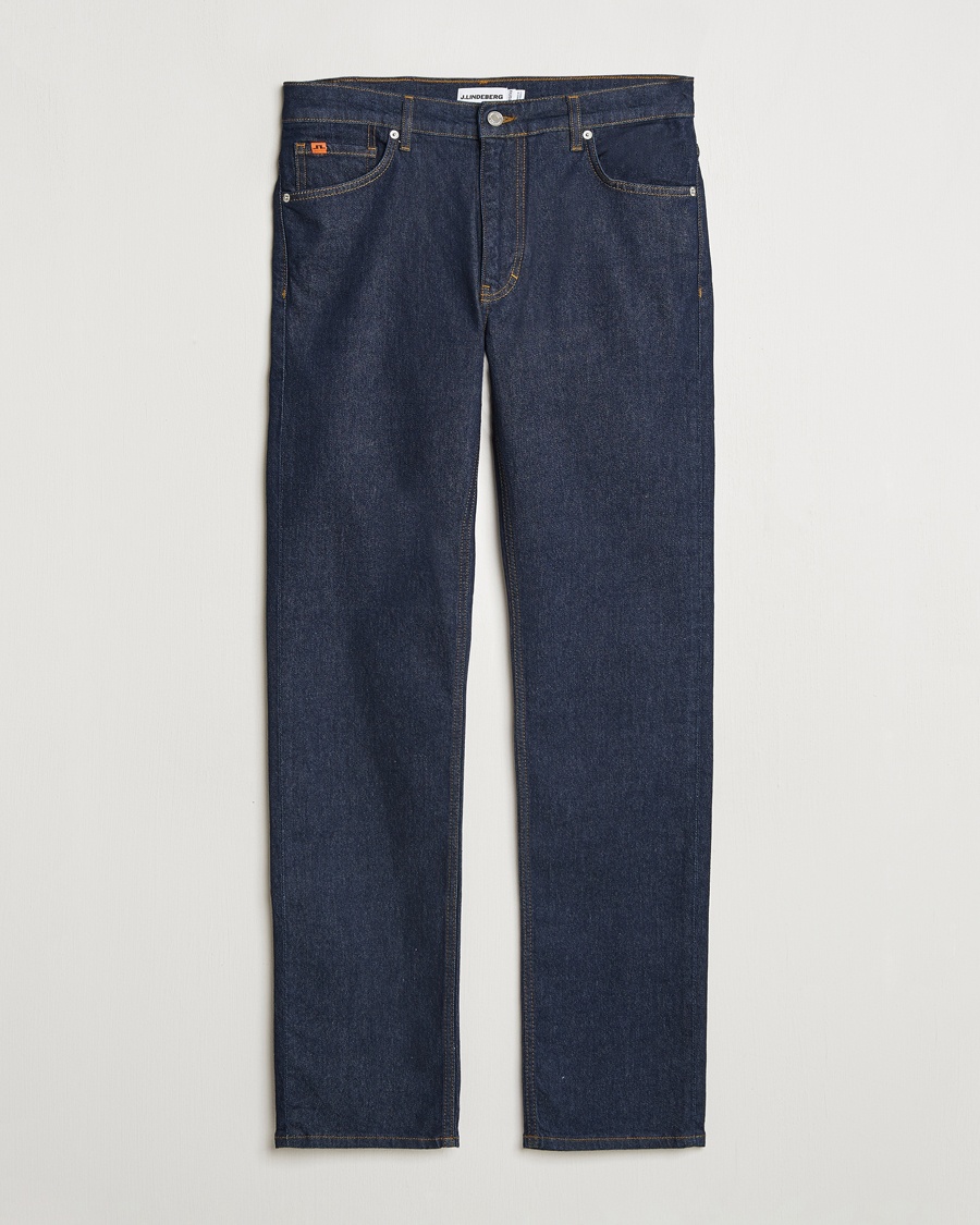 Herren | J.Lindeberg | J.Lindeberg | Jax Rinsed Slim Jeans Dark Blue