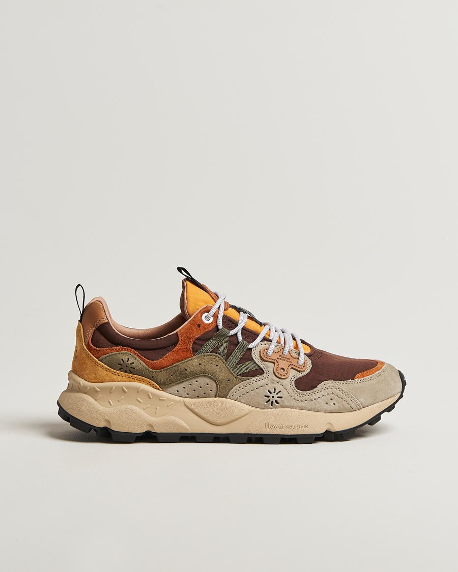 Flower Mountain Yamano 3 Suede/Nylon Sneaker Olive – Grün