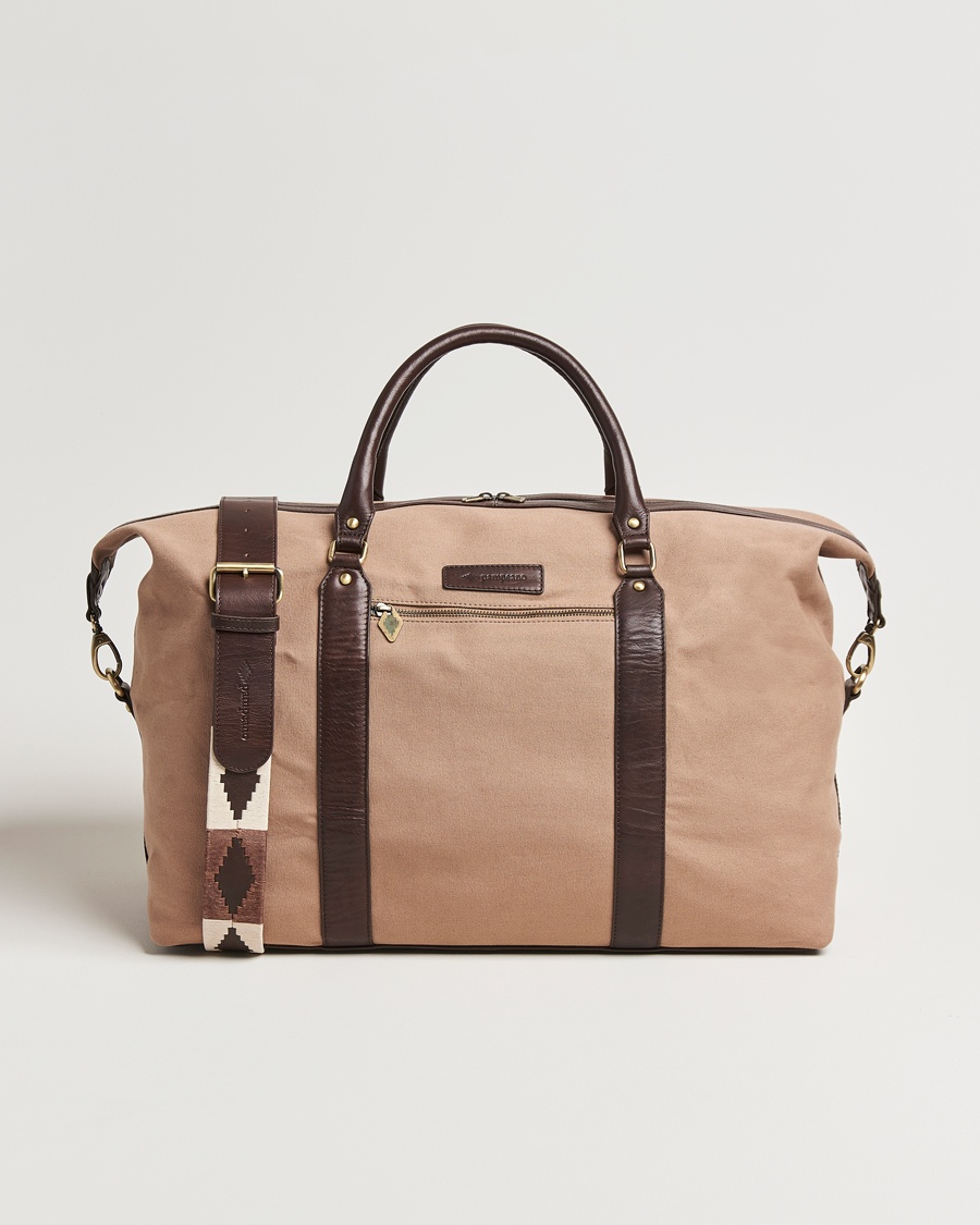 Pampeano Cabballero Large Canvas Weekend Bag Khaki – Braun