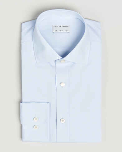 Tiger of Sweden Adley Slim Fit Cut Away Shirt Light Blue – Blau