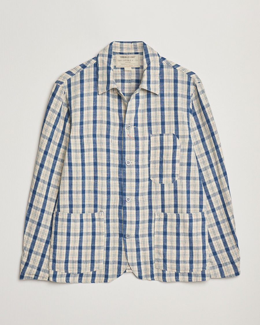 Herren | Hemdjacke | RRL | Norfolk Shirt Jacket Indigo/Cream Plaid
