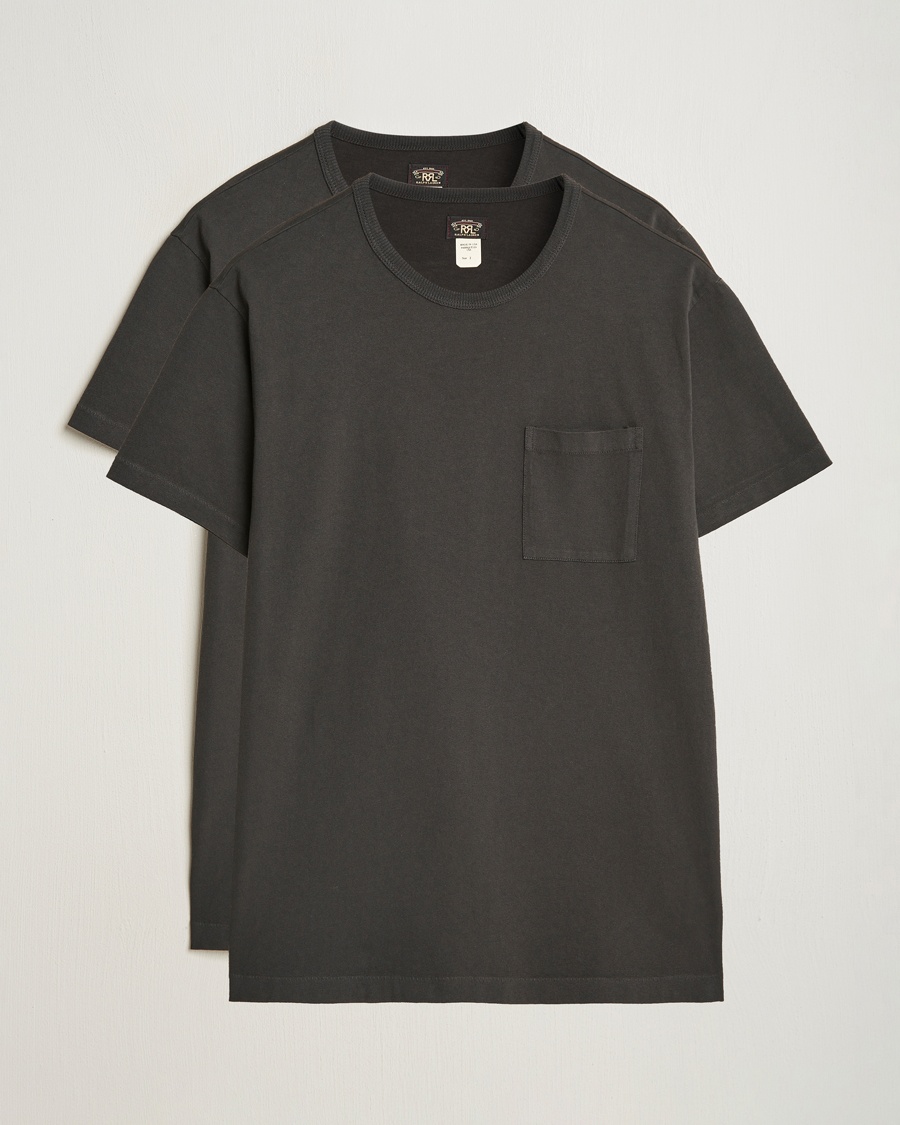 Herren | Multipack | RRL | 2-Pack Pocket Tee Black