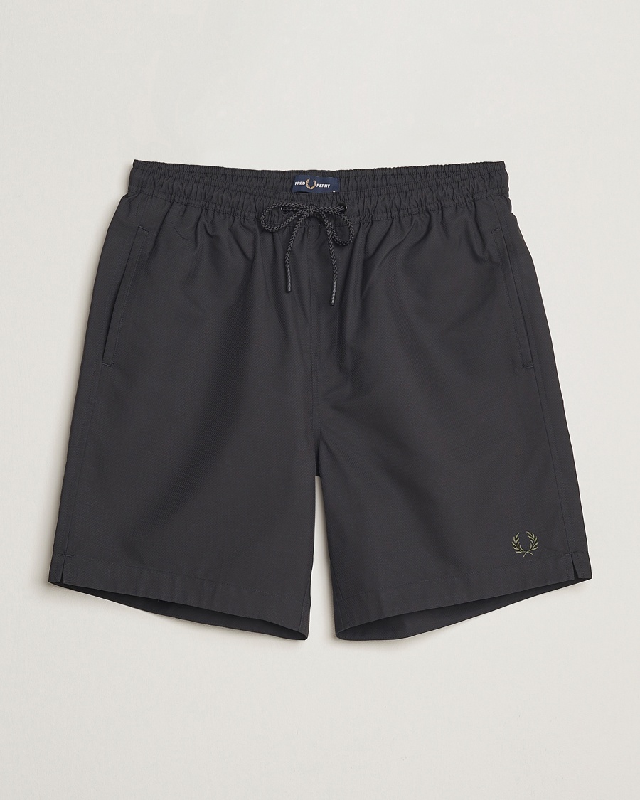 Herren | Badeshorts mit Schnürung | Fred Perry | Classic Swimshorts Black