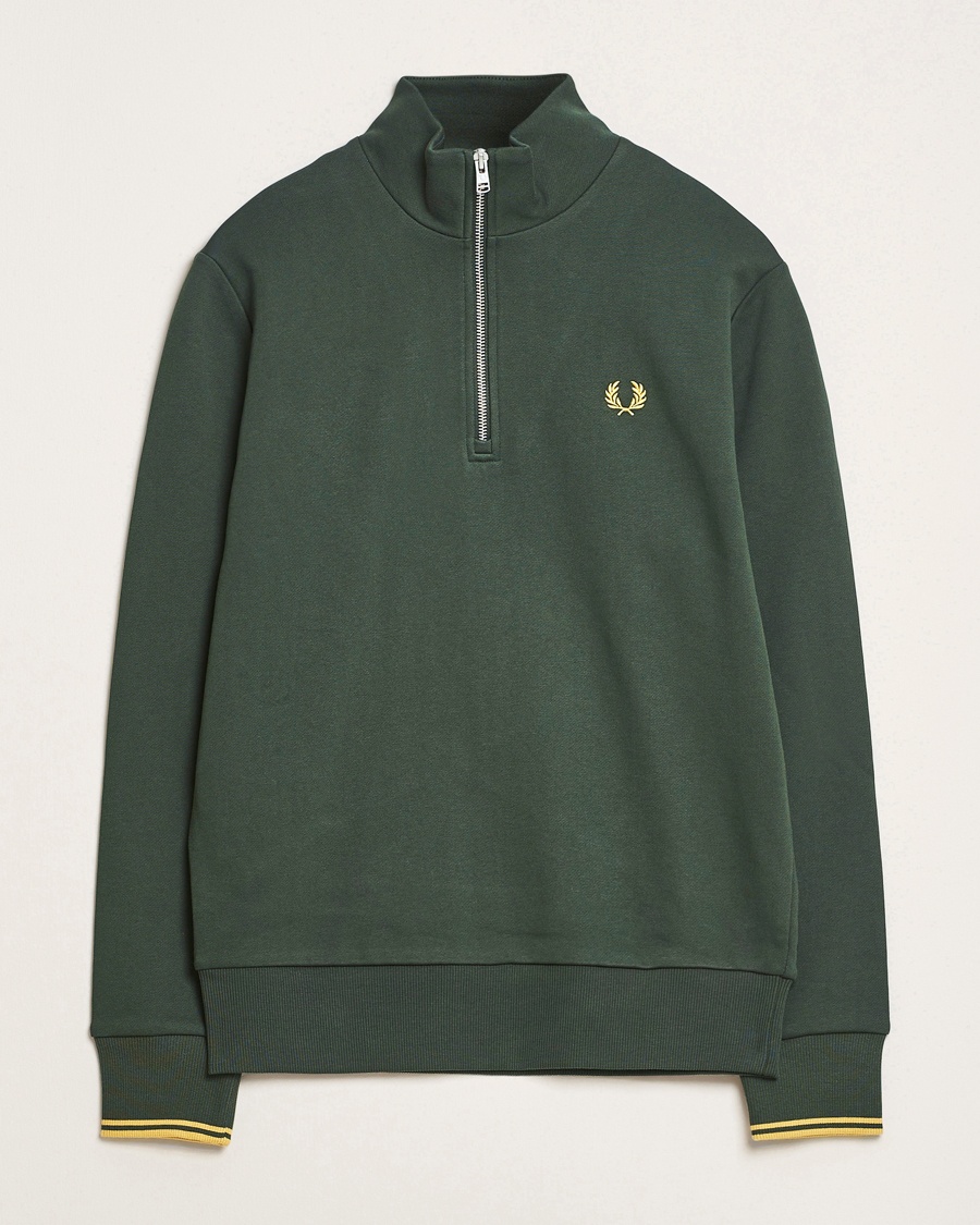 Herren | Fred Perry | Fred Perry | Half Zip Sweatshirt Court Green
