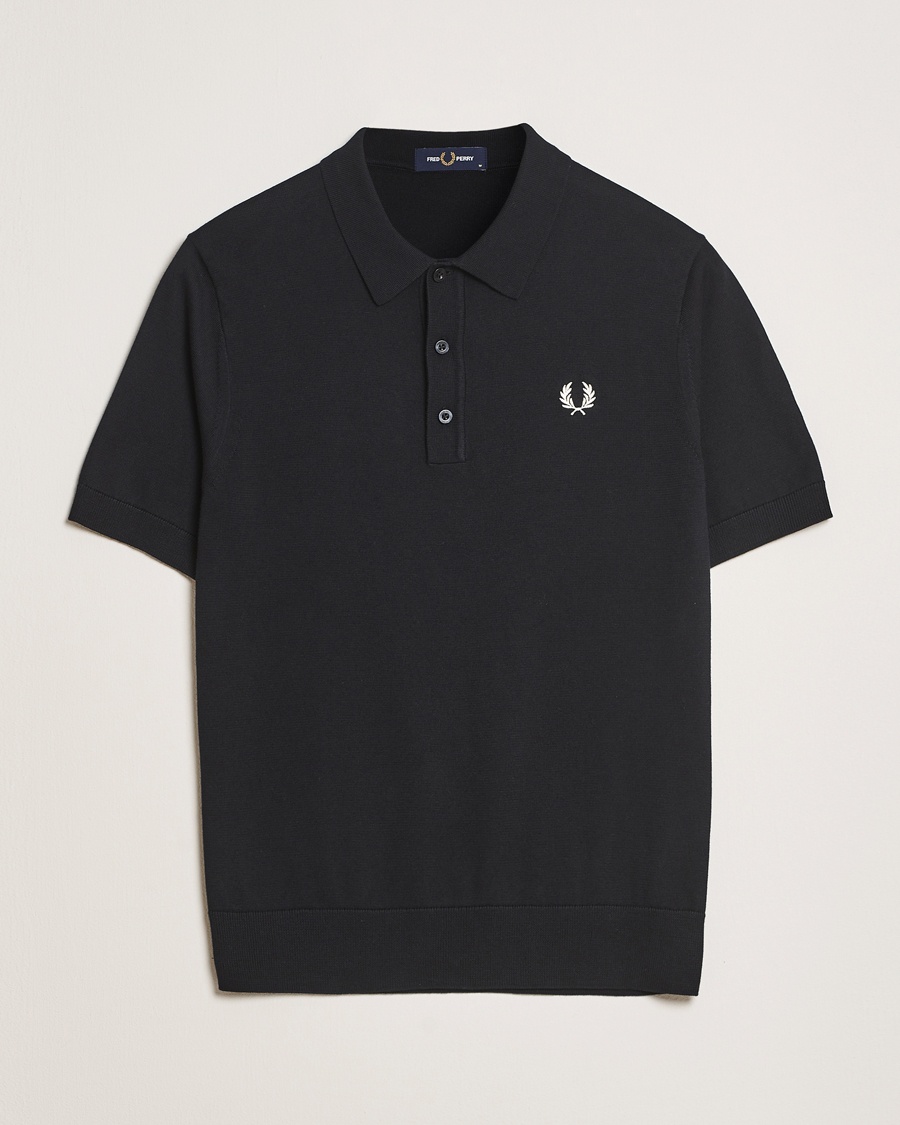 Herren | Fred Perry | Fred Perry | Cotton Knitted Polo Black