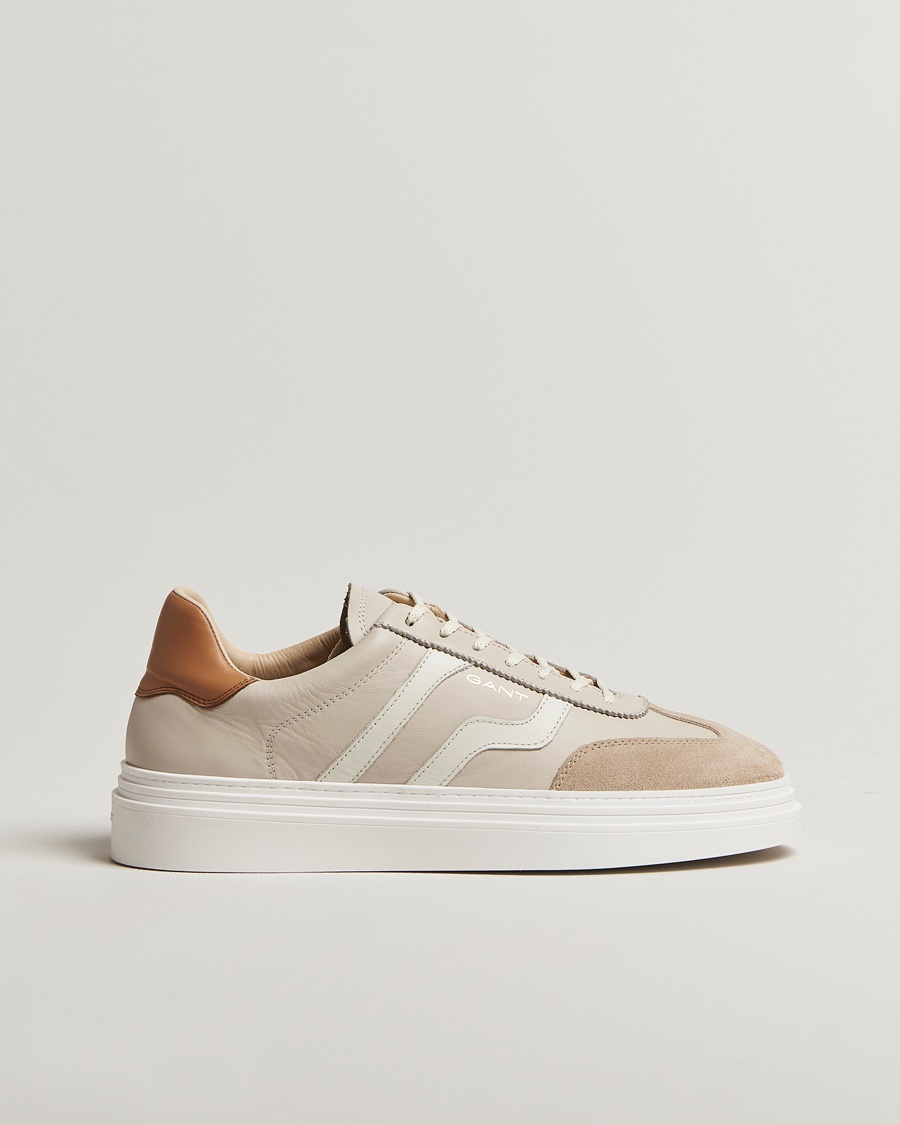 Herren | GANT | GANT | Cuzmoon Leather Sneaker Beige/Cream