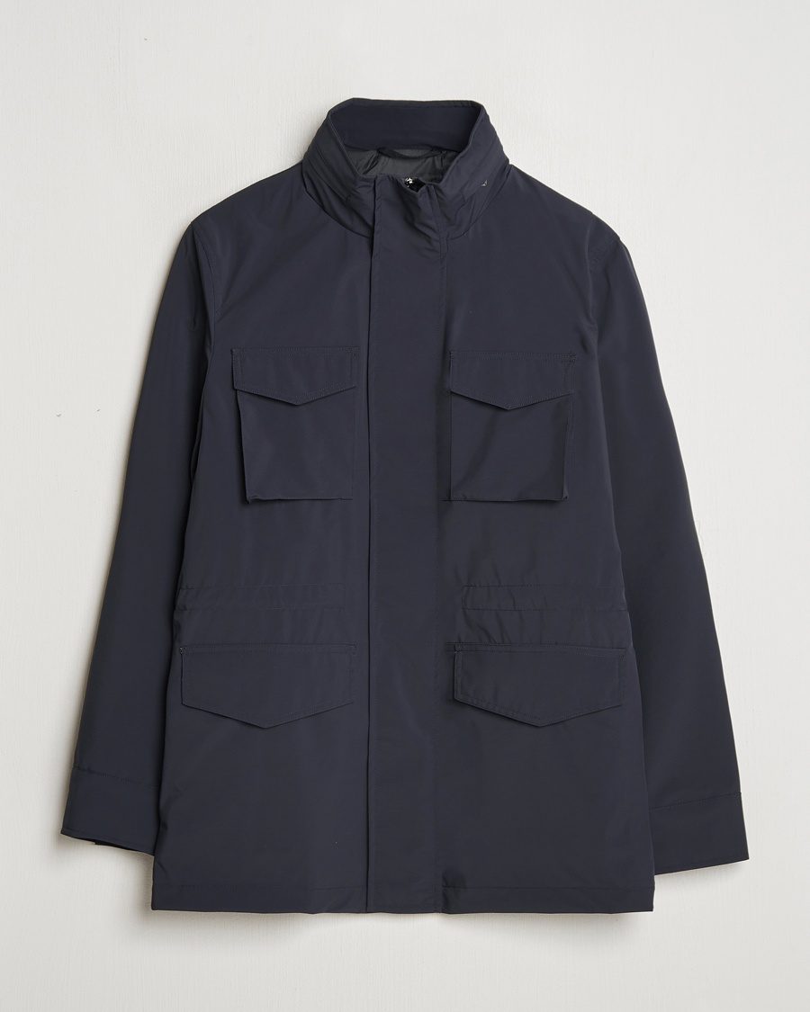 Herren | Feldjacken | Oscar Jacobson | M65 Nylon Field Jacket Navy