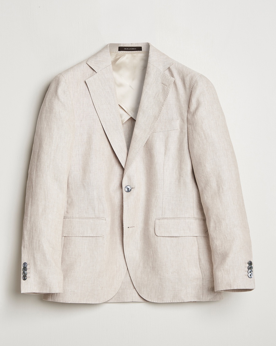 Herren | | Oscar Jacobson | Ferry Soft Linen Blazer Off White