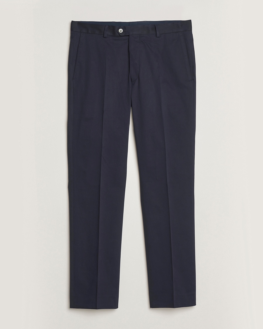 Herren | Kleidung | Oscar Jacobson | Dandy Cotton Trousers Navy