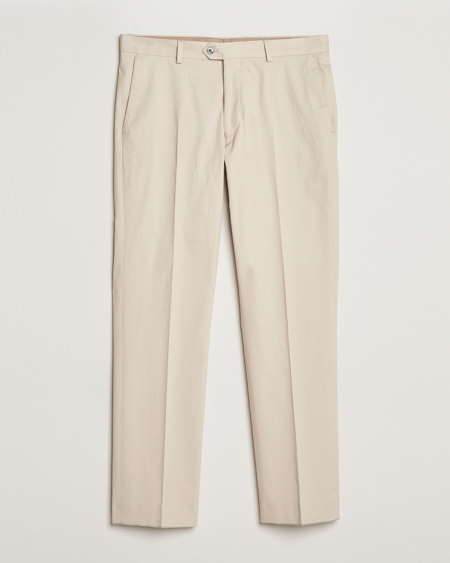 Herren | Kleidung | Oscar Jacobson | Dandy Cotton Trousers Beige