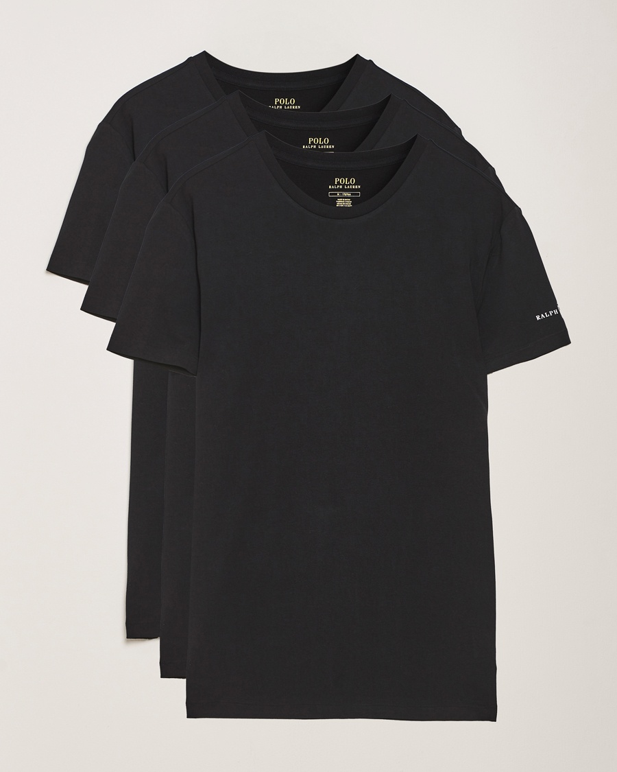 Herren | Multipack | Polo Ralph Lauren | 3-Pack Crew Neck T-Shirt Black