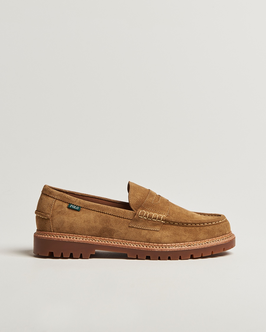 Polo Ralph Lauren Jett Suede Penny Loafer Desert Tan - Braun - Loafer - Grösse: EU43