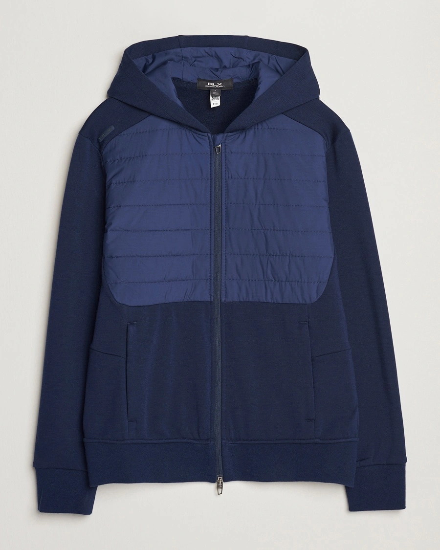 Herren | Kleidung | RLX Ralph Lauren | Heavy Teach Wool Full Zip Pullover Refined Navy