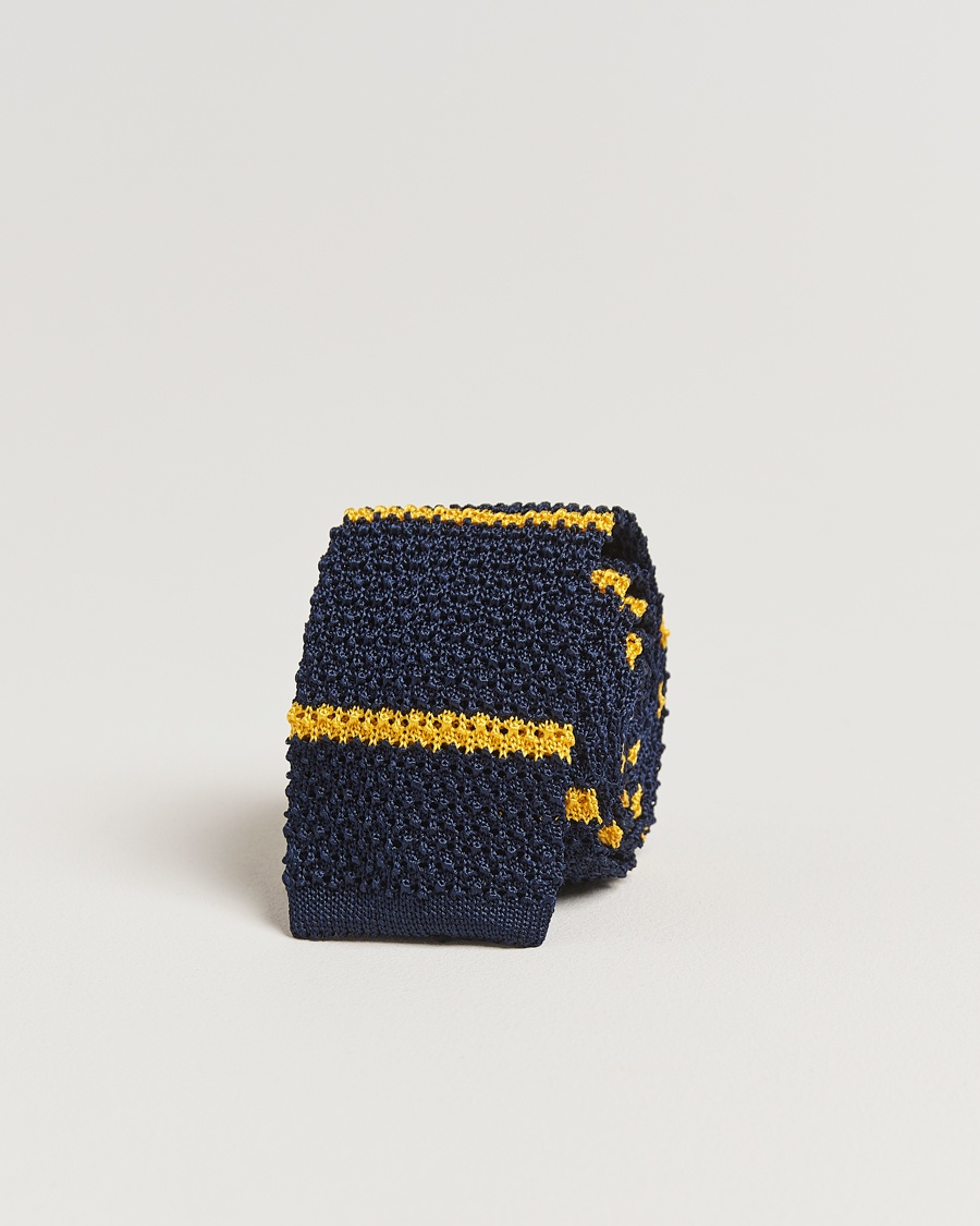 Herren | Smart Casual | Polo Ralph Lauren | Knitted Striped Tie Navy/Gold